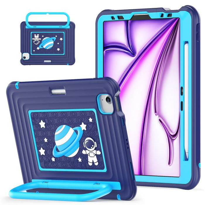 Funda híbrida de silicona para tablet PC con asa y correa para el hombro., For iPad Air 11 2026 / 2025 / 2024, For iPad 2025 / 2022, For iPad mini 2024 / mini 6