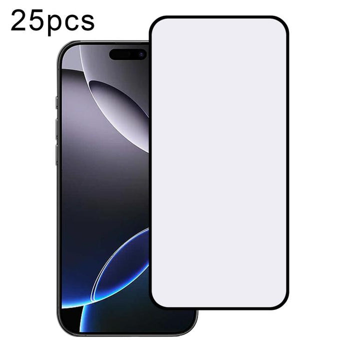 25 láminas de vidrio templado impresas mediante serigrafía con adhesivo de aluminio de alta calidad (380)., For iPhone 17 Pro Max, For iPhone 17 Pro, For iPhone 17 / 16 Pro, For iPhone Air, For iPhone 16 Pro Max, For iPhone 16 Plus / 15 Plus           ...
