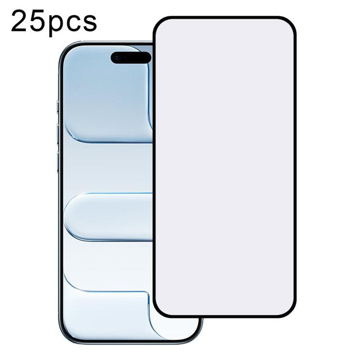 25 láminas de vidrio templado impresas mediante serigrafía con adhesivo de aluminio de alta calidad (380)., For iPhone 17 Pro Max, For iPhone 17 Pro, For iPhone 17 / 16 Pro, For iPhone Air, For iPhone 16 Pro Max, For iPhone 16 Plus / 15 Plus           ...