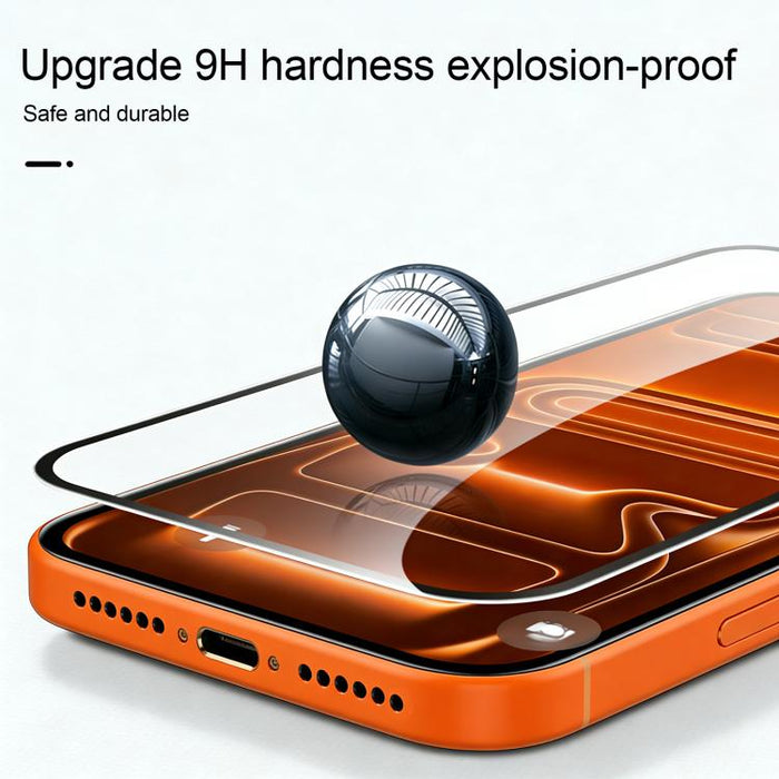 25 láminas de vidrio templado impresas mediante serigrafía con adhesivo de aluminio de alta calidad (380)., For iPhone 17 Pro Max, For iPhone 17 Pro, For iPhone 17 / 16 Pro, For iPhone Air, For iPhone 16 Pro Max, For iPhone 16 Plus / 15 Plus           ...