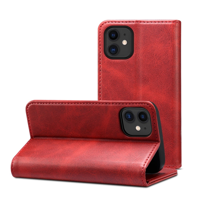 Estuche de cuero con tapa horizontal y textura de becerro con soporte, ranuras para tarjetas y billetera