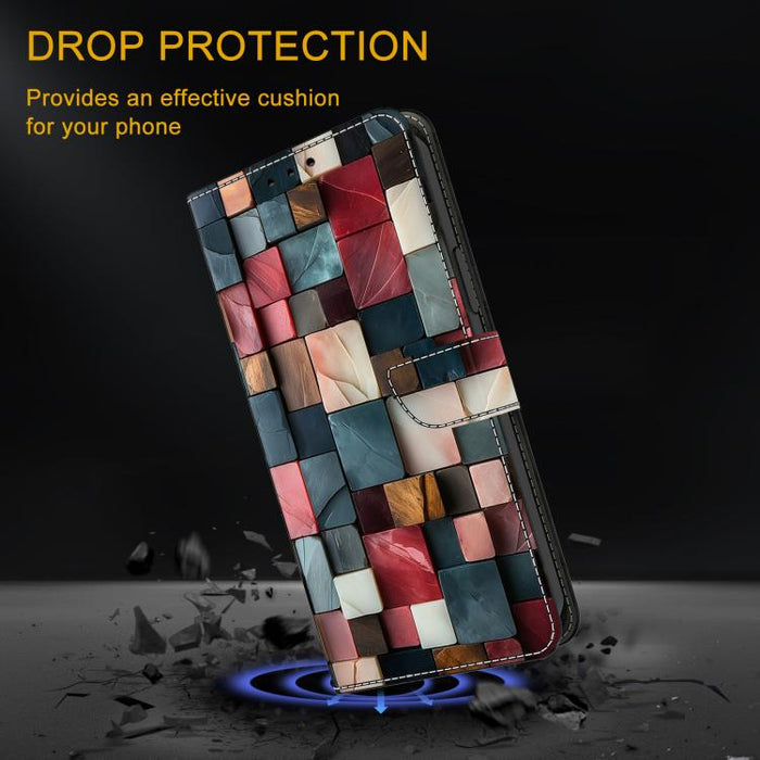 Funda para teléfono de cuero vegano pintado con efecto cristal, For iPhone 17e / 16e, For iPhone 17 Pro Max, For iPhone 17 Pro, For iPhone 17, For iPhone Air, For iPhone 16 Pro Max, For iPhone 16 Pro, For iPhone 16