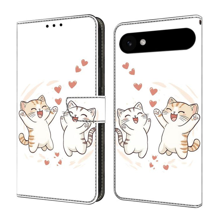 Funda para teléfono de cuero vegano pintado con efecto cristal, For iPhone 17e / 16e, For iPhone 17 Pro Max, For iPhone 17 Pro, For iPhone 17, For iPhone Air, For iPhone 16 Pro Max, For iPhone 16 Pro, For iPhone 16