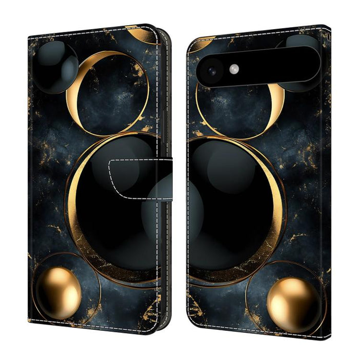 Funda para teléfono de cuero vegano pintado con efecto cristal, For iPhone 17e / 16e, For iPhone 17 Pro Max, For iPhone 17 Pro, For iPhone 17, For iPhone Air, For iPhone 16 Pro Max, For iPhone 16 Pro, For iPhone 16