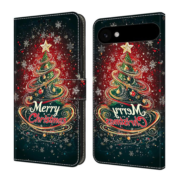 Funda para teléfono de cuero vegano pintado con efecto cristal, For iPhone 17e / 16e, For iPhone 17 Pro Max, For iPhone 17 Pro, For iPhone 17, For iPhone Air, For iPhone 16 Pro Max, For iPhone 16 Pro, For iPhone 16