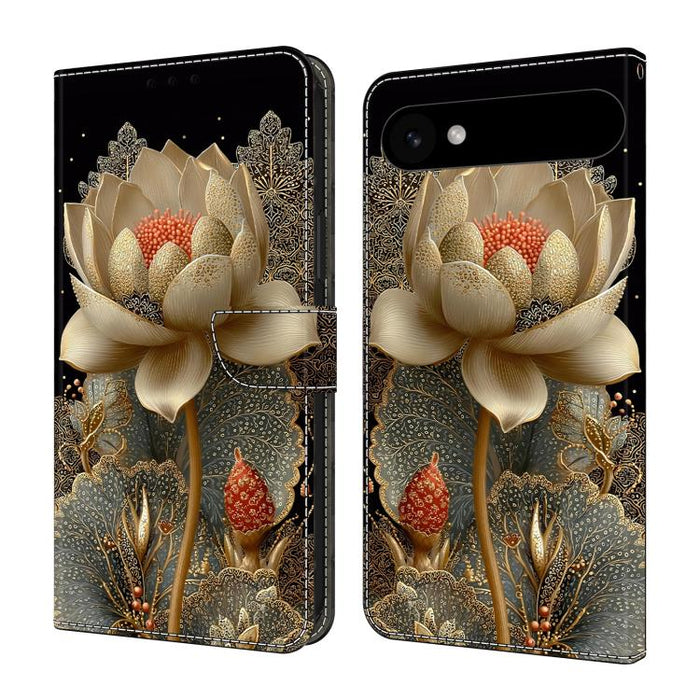 Funda para teléfono de cuero vegano pintado con efecto cristal, For iPhone 17e / 16e, For iPhone 17 Pro Max, For iPhone 17 Pro, For iPhone 17, For iPhone Air, For iPhone 16 Pro Max, For iPhone 16 Pro, For iPhone 16
