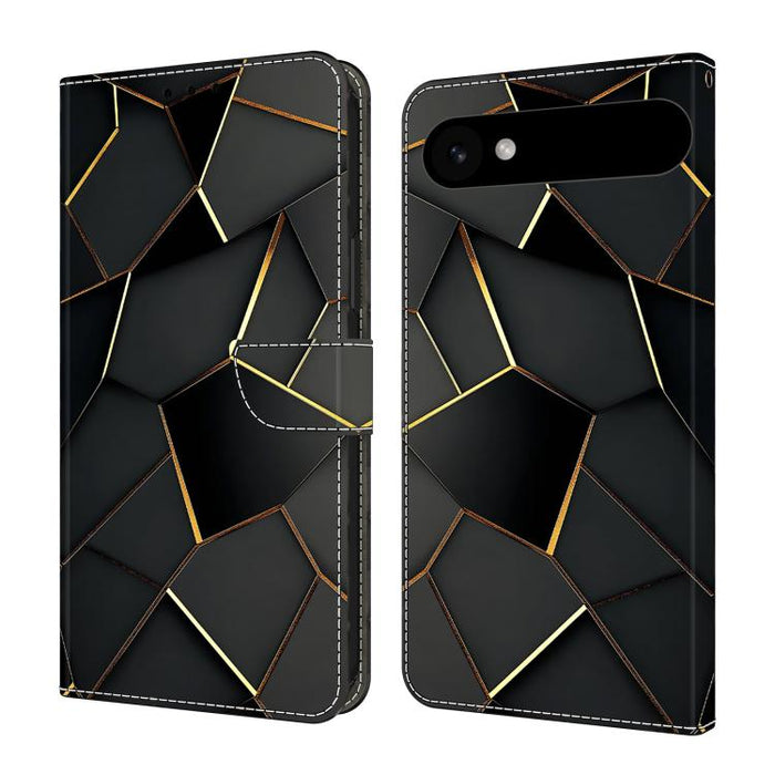 Funda para teléfono de cuero vegano pintado con efecto cristal, For iPhone 17e / 16e, For iPhone 17 Pro Max, For iPhone 17 Pro, For iPhone 17, For iPhone Air, For iPhone 16 Pro Max, For iPhone 16 Pro, For iPhone 16
