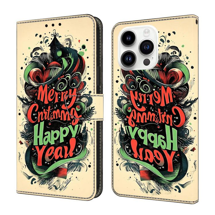 Funda para teléfono de cuero vegano pintado con efecto cristal, For iPhone 17e / 16e, For iPhone 17 Pro Max, For iPhone 17 Pro, For iPhone 17, For iPhone Air, For iPhone 16 Pro Max, For iPhone 16 Pro, For iPhone 16