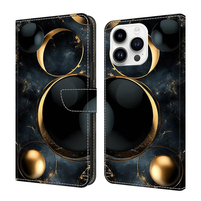Funda para teléfono de cuero vegano pintado con efecto cristal, For iPhone 17e / 16e, For iPhone 17 Pro Max, For iPhone 17 Pro, For iPhone 17, For iPhone Air, For iPhone 16 Pro Max, For iPhone 16 Pro, For iPhone 16