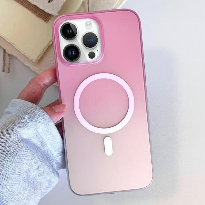 Funda magnética para teléfono de TPU con degradado esmerilado, For iPhone 12, For iPhone 12 Pro Max, For iPhone 12 Pro, For iPhone 11 Pro Max, For iPhone 11, For iPhone 11 Pro