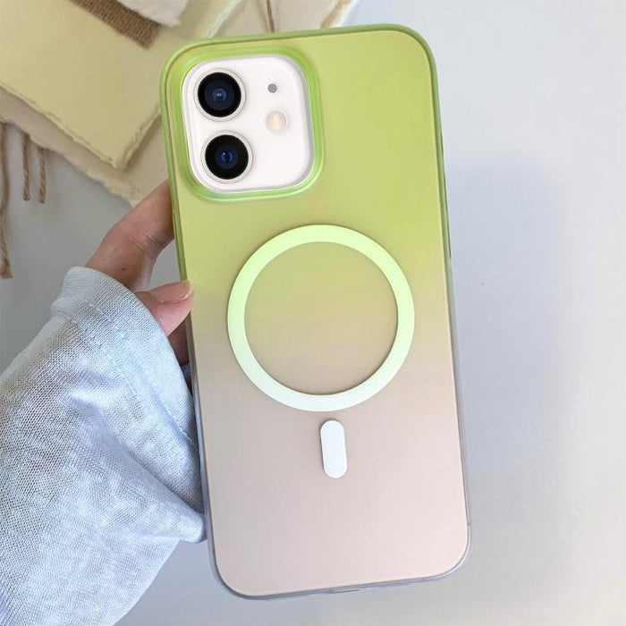 Funda magnética para teléfono de TPU con degradado esmerilado, For iPhone 12, For iPhone 12 Pro Max, For iPhone 12 Pro, For iPhone 11 Pro Max, For iPhone 11, For iPhone 11 Pro