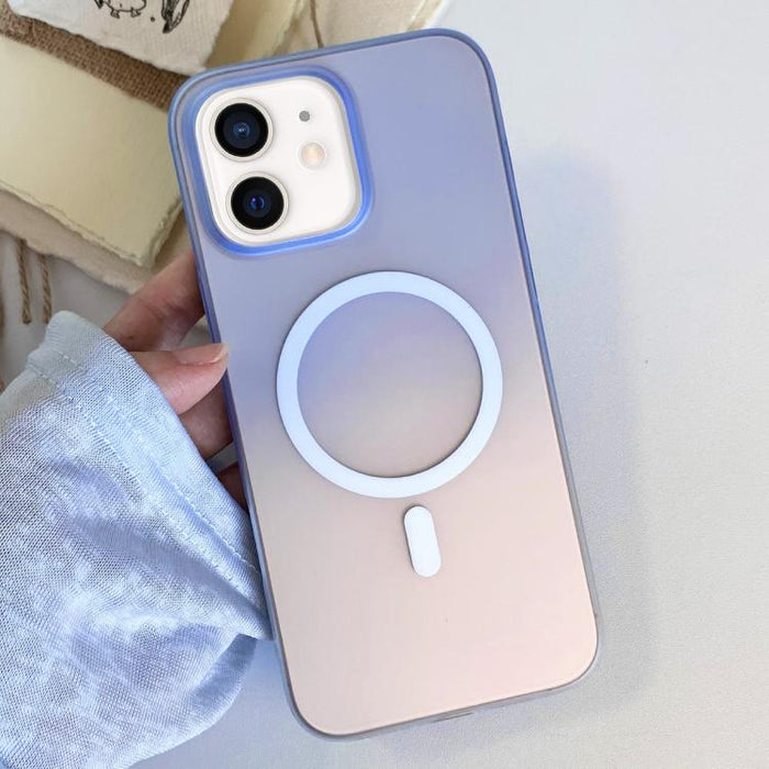 Funda magnética para teléfono de TPU con degradado esmerilado, For iPhone 12, For iPhone 12 Pro Max, For iPhone 12 Pro, For iPhone 11 Pro Max, For iPhone 11, For iPhone 11 Pro