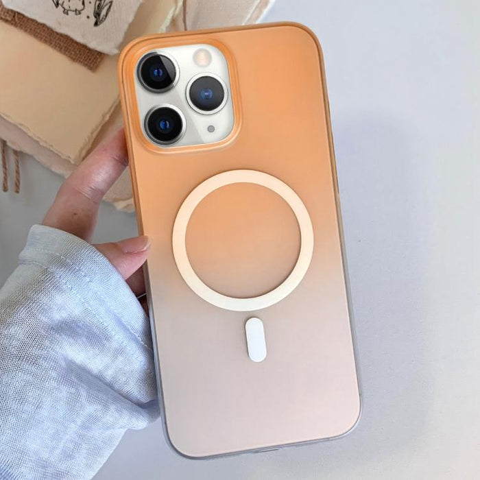 Funda magnética para teléfono de TPU con degradado esmerilado, For iPhone 12, For iPhone 12 Pro Max, For iPhone 12 Pro, For iPhone 11 Pro Max, For iPhone 11, For iPhone 11 Pro