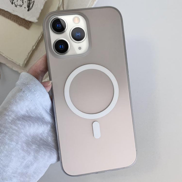 Funda magnética para teléfono de TPU con degradado esmerilado, For iPhone 12, For iPhone 12 Pro Max, For iPhone 12 Pro, For iPhone 11 Pro Max, For iPhone 11, For iPhone 11 Pro