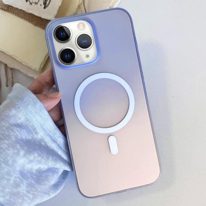 Funda magnética para teléfono de TPU con degradado esmerilado, For iPhone 12, For iPhone 12 Pro Max, For iPhone 12 Pro, For iPhone 11 Pro Max, For iPhone 11, For iPhone 11 Pro
