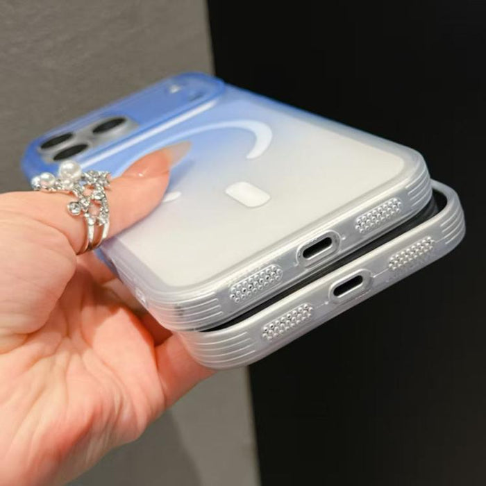 Funda magnética para teléfono de TPU con degradado esmerilado, For iPhone 12, For iPhone 12 Pro Max, For iPhone 12 Pro, For iPhone 11 Pro Max, For iPhone 11, For iPhone 11 Pro