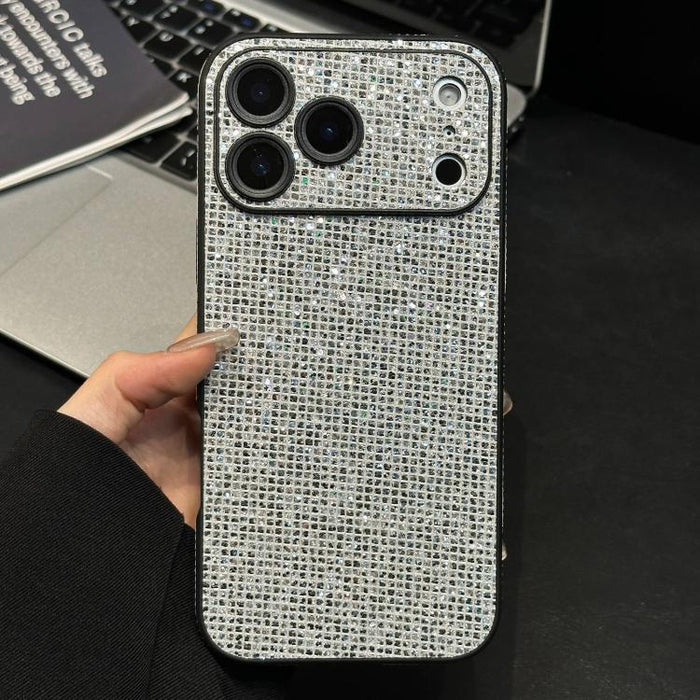Funda para teléfono de acrílico con diamantes de imitación que cubre toda la superficie, For iPhone 17 Pro Max, For iPhone 17 Pro, For iPhone 17, For iPhone 16 Pro Max, For iPhone 16 Pro, For iPhone 16, For iPhone 15 Pro Max, For iPhone 15 Pro         ...