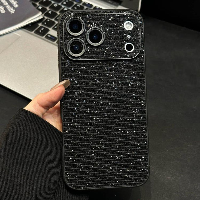 Funda para teléfono de acrílico con diamantes de imitación que cubre toda la superficie, For iPhone 17 Pro Max, For iPhone 17 Pro, For iPhone 17, For iPhone 16 Pro Max, For iPhone 16 Pro, For iPhone 16, For iPhone 15 Pro Max, For iPhone 15 Pro         ...