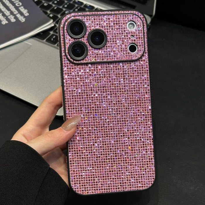 Funda para teléfono de acrílico con diamantes de imitación que cubre toda la superficie, For iPhone 17 Pro Max, For iPhone 17 Pro, For iPhone 17, For iPhone 16 Pro Max, For iPhone 16 Pro, For iPhone 16, For iPhone 15 Pro Max, For iPhone 15 Pro         ...