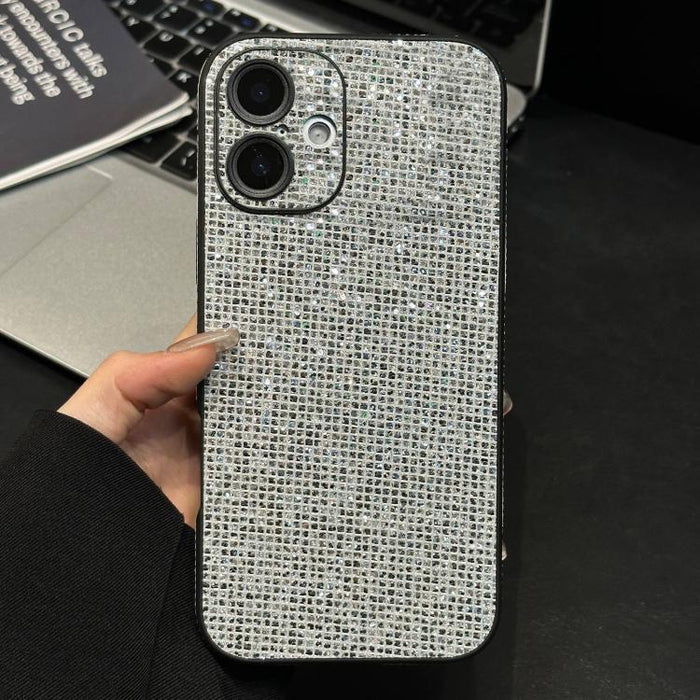 Funda para teléfono de acrílico con diamantes de imitación que cubre toda la superficie, For iPhone 17 Pro Max, For iPhone 17 Pro, For iPhone 17, For iPhone 16 Pro Max, For iPhone 16 Pro, For iPhone 16, For iPhone 15 Pro Max, For iPhone 15 Pro         ...