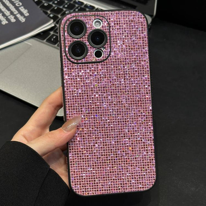Funda para teléfono de acrílico con diamantes de imitación que cubre toda la superficie, For iPhone 17 Pro Max, For iPhone 17 Pro, For iPhone 17, For iPhone 16 Pro Max, For iPhone 16 Pro, For iPhone 16, For iPhone 15 Pro Max, For iPhone 15 Pro         ...
