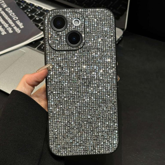 Funda para teléfono de acrílico con diamantes de imitación que cubre toda la superficie, For iPhone 17 Pro Max, For iPhone 17 Pro, For iPhone 17, For iPhone 16 Pro Max, For iPhone 16 Pro, For iPhone 16, For iPhone 15 Pro Max, For iPhone 15 Pro         ...