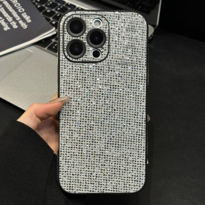 Funda para teléfono de acrílico con diamantes de imitación que cubre toda la superficie, For iPhone 17 Pro Max, For iPhone 17 Pro, For iPhone 17, For iPhone 16 Pro Max, For iPhone 16 Pro, For iPhone 16, For iPhone 15 Pro Max, For iPhone 15 Pro         ...