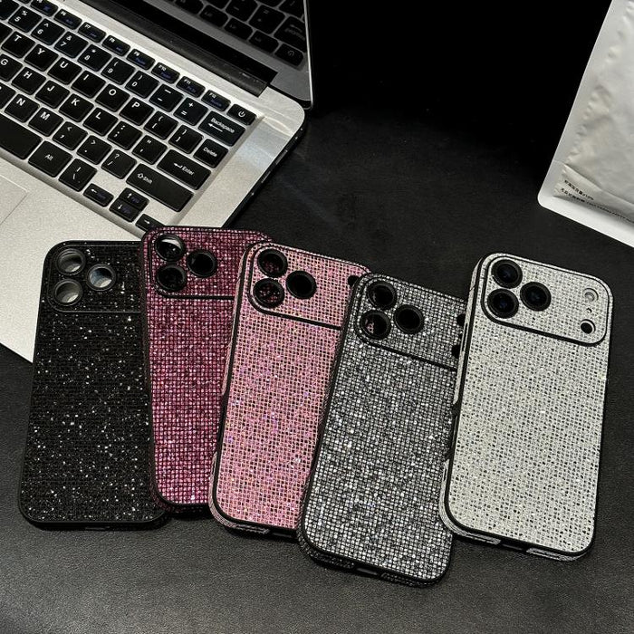 Funda para teléfono de acrílico con diamantes de imitación que cubre toda la superficie, For iPhone 17 Pro Max, For iPhone 17 Pro, For iPhone 17, For iPhone 16 Pro Max, For iPhone 16 Pro, For iPhone 16, For iPhone 15 Pro Max, For iPhone 15 Pro         ...