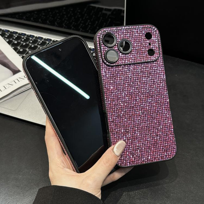 Funda para teléfono de acrílico con diamantes de imitación que cubre toda la superficie, For iPhone 17 Pro Max, For iPhone 17 Pro, For iPhone 17, For iPhone 16 Pro Max, For iPhone 16 Pro, For iPhone 16, For iPhone 15 Pro Max, For iPhone 15 Pro         ...