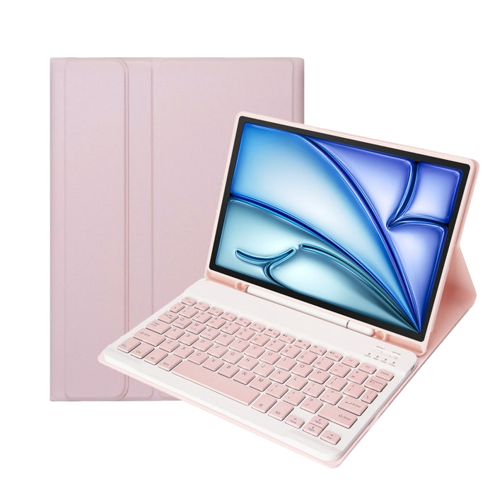 C098B desmontable ABS ultrafino Candy Colors funda protectora para teclado Bluetooth para iPad Air 4 de 10,9 pulgadas (2020), con soporte y ranura para bolígrafo