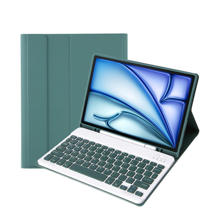 C098B desmontable ABS ultrafino Candy Colors funda protectora para teclado Bluetooth para iPad Air 4 de 10,9 pulgadas (2020), con soporte y ranura para bolígrafo