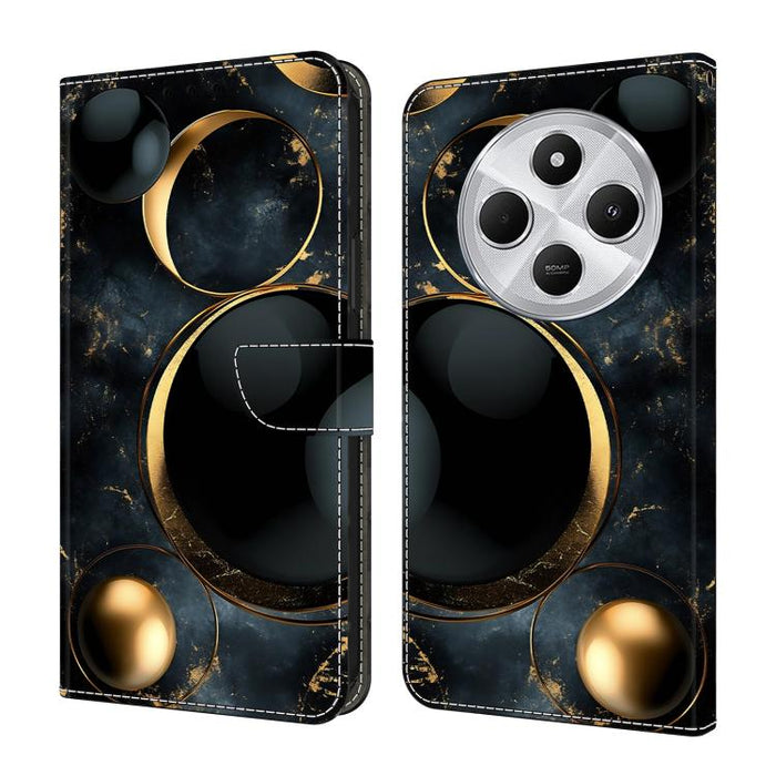 Funda para teléfono de cuero vegano pintado con efecto cristal, For Redmi Note 14 Pro 4G, For Redmi Note 14 4G 163.25mm, For Redmi Note 14 5G, For Redmi Note 14 Pro 5G, For Redmi 14C 4G, For Redmi Note 13 Pro 4G, For Redmi Note 13 4G, For Redmi 13C 4G 5G