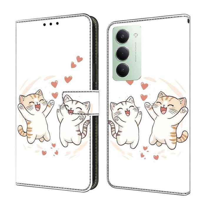 Funda para teléfono de cuero vegano pintado con efecto cristal, For Redmi A7 / A5 4G 171mm / Poco C71, For Redmi A7 Pro 4G / 5G 171mm /Poco C85x 5G, For Redmi Note 15 5G / 4G Global 164mm, For Redmi Note 15 Pro 5G Global 163.6mm                        ...