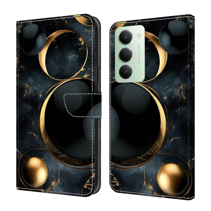 Funda para teléfono de cuero vegano pintado con efecto cristal, For Redmi A7 / A5 4G 171mm / Poco C71, For Redmi A7 Pro 4G / 5G 171mm /Poco C85x 5G, For Redmi Note 15 5G / 4G Global 164mm, For Redmi Note 15 Pro 5G Global 163.6mm                        ...