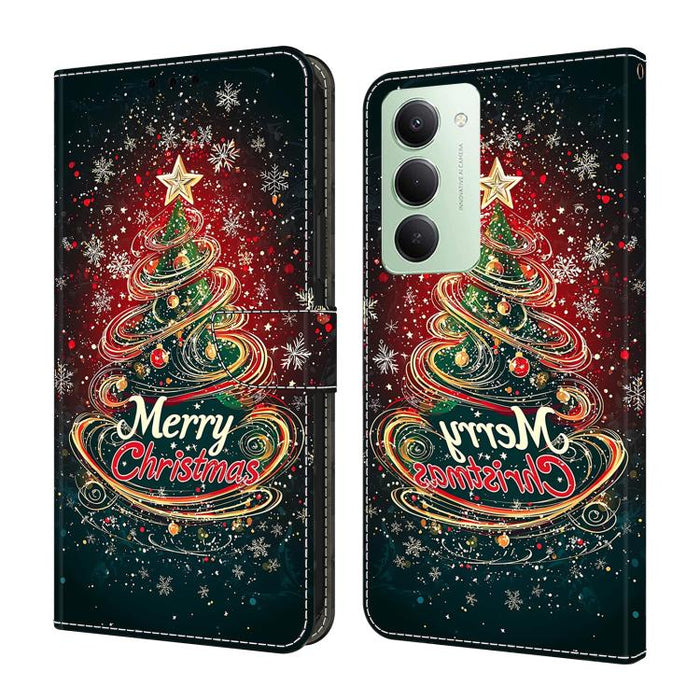 Funda para teléfono de cuero vegano pintado con efecto cristal, For Redmi A7 / A5 4G 171mm / Poco C71, For Redmi A7 Pro 4G / 5G 171mm /Poco C85x 5G, For Redmi Note 15 5G / 4G Global 164mm, For Redmi Note 15 Pro 5G Global 163.6mm                        ...