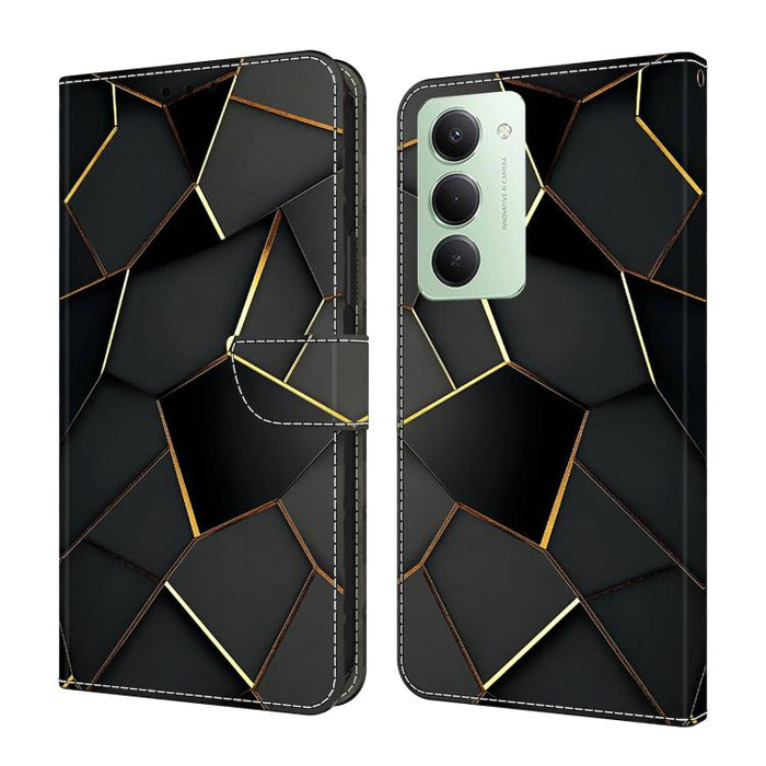 Funda para teléfono de cuero vegano pintado con efecto cristal, For Redmi A7 / A5 4G 171mm / Poco C71, For Redmi A7 Pro 4G / 5G 171mm /Poco C85x 5G, For Redmi Note 15 5G / 4G Global 164mm, For Redmi Note 15 Pro 5G Global 163.6mm                        ...