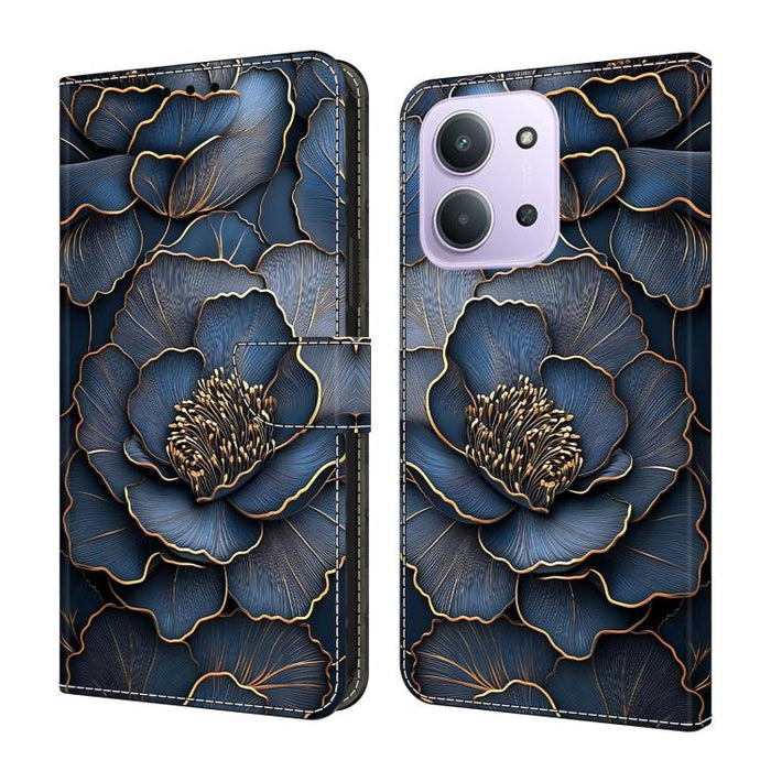 Funda para teléfono de cuero vegano pintado con efecto cristal, For Redmi A7 / A5 4G 171mm / Poco C71, For Redmi A7 Pro 4G / 5G 171mm /Poco C85x 5G, For Redmi Note 15 5G / 4G Global 164mm, For Redmi Note 15 Pro 5G Global 163.6mm                        ...