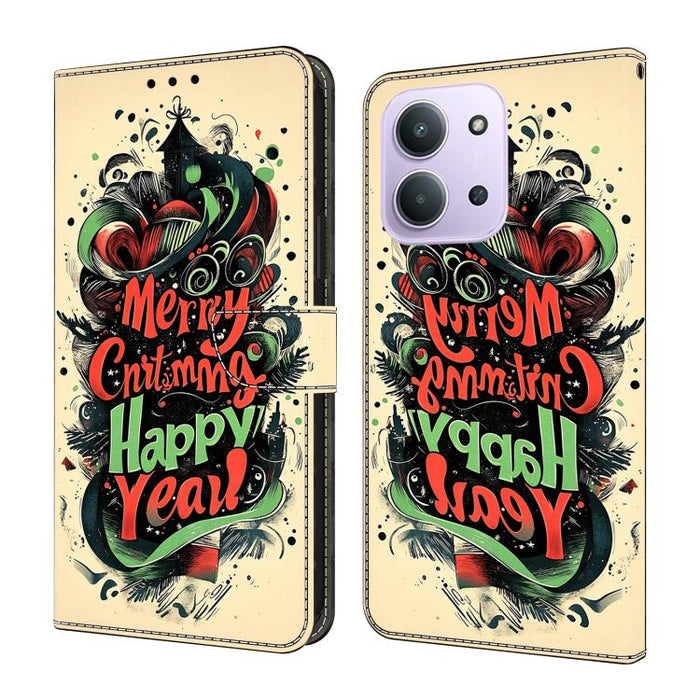 Funda para teléfono de cuero vegano pintado con efecto cristal, For Redmi A7 / A5 4G 171mm / Poco C71, For Redmi A7 Pro 4G / 5G 171mm /Poco C85x 5G, For Redmi Note 15 5G / 4G Global 164mm, For Redmi Note 15 Pro 5G Global 163.6mm                        ...