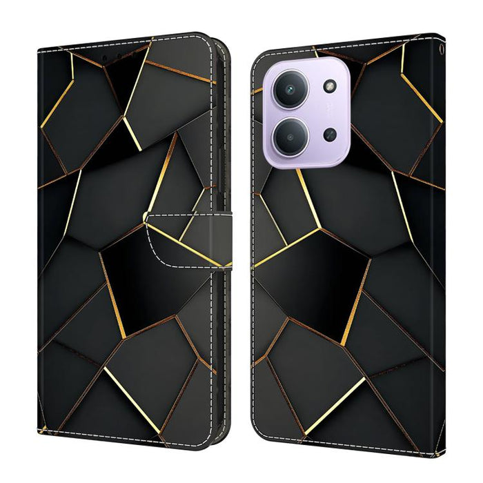 Funda para teléfono de cuero vegano pintado con efecto cristal, For Redmi A7 / A5 4G 171mm / Poco C71, For Redmi A7 Pro 4G / 5G 171mm /Poco C85x 5G, For Redmi Note 15 5G / 4G Global 164mm, For Redmi Note 15 Pro 5G Global 163.6mm                        ...