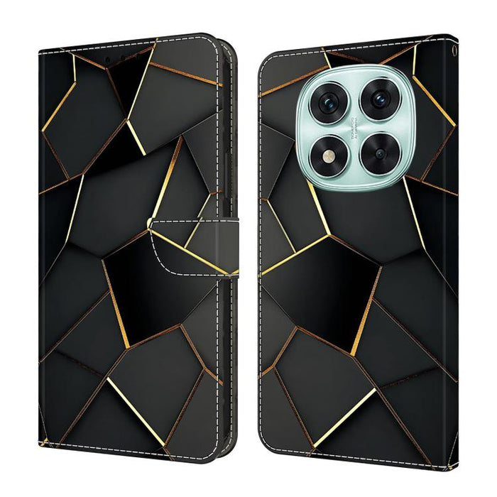 Funda para teléfono de cuero vegano pintado con efecto cristal, For Redmi Note 14 Pro 4G, For Redmi Note 14 4G 163.25mm, For Redmi Note 14 5G, For Redmi Note 14 Pro 5G, For Redmi 14C 4G, For Redmi Note 13 Pro 4G, For Redmi Note 13 4G, For Redmi 13C 4G 5G