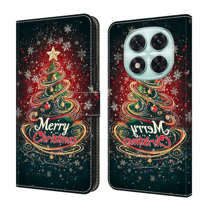 Funda para teléfono de cuero vegano pintado con efecto cristal, For Redmi Note 14 Pro 4G, For Redmi Note 14 4G 163.25mm, For Redmi Note 14 5G, For Redmi Note 14 Pro 5G, For Redmi 14C 4G, For Redmi Note 13 Pro 4G, For Redmi Note 13 4G, For Redmi 13C 4G 5G