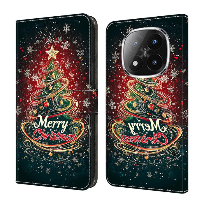 Funda para teléfono de cuero vegano pintado con efecto cristal, For Redmi Note 14 Pro 4G, For Redmi Note 14 4G 163.25mm, For Redmi Note 14 5G, For Redmi Note 14 Pro 5G, For Redmi 14C 4G, For Redmi Note 13 Pro 4G, For Redmi Note 13 4G, For Redmi 13C 4G 5G