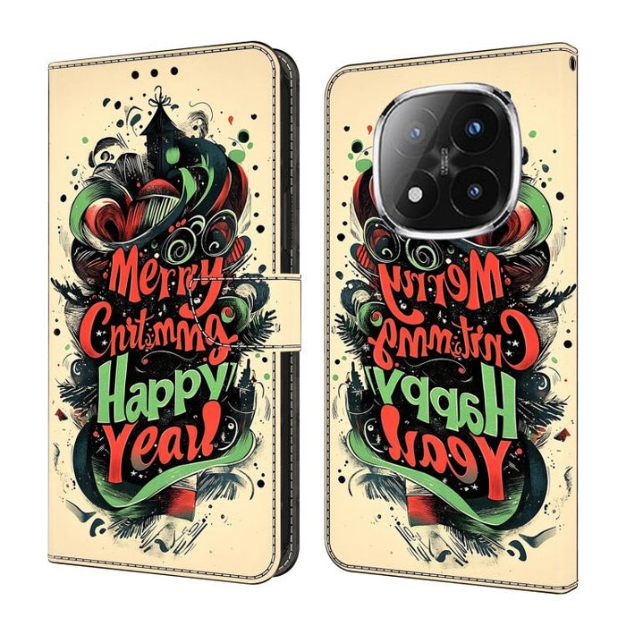 Funda para teléfono de cuero vegano pintado con efecto cristal, For Redmi Note 14 Pro 4G, For Redmi Note 14 4G 163.25mm, For Redmi Note 14 5G, For Redmi Note 14 Pro 5G, For Redmi 14C 4G, For Redmi Note 13 Pro 4G, For Redmi Note 13 4G, For Redmi 13C 4G 5G