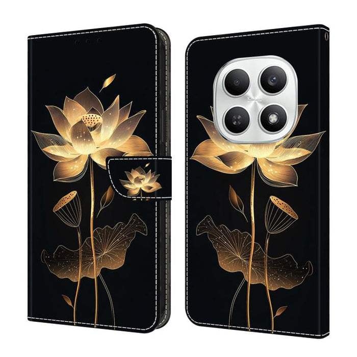 Funda para teléfono de cuero vegano pintado con efecto cristal, For Redmi A7 / A5 4G 171mm / Poco C71, For Redmi A7 Pro 4G / 5G 171mm /Poco C85x 5G, For Redmi Note 15 5G / 4G Global 164mm, For Redmi Note 15 Pro 5G Global 163.6mm                        ...