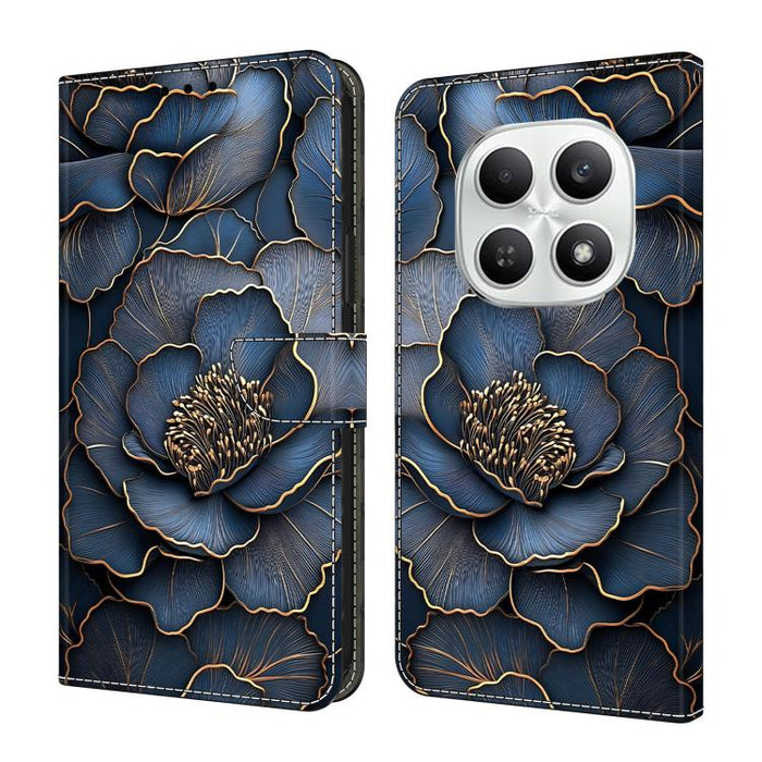 Funda para teléfono de cuero vegano pintado con efecto cristal, For Redmi A7 / A5 4G 171mm / Poco C71, For Redmi A7 Pro 4G / 5G 171mm /Poco C85x 5G, For Redmi Note 15 5G / 4G Global 164mm, For Redmi Note 15 Pro 5G Global 163.6mm                        ...