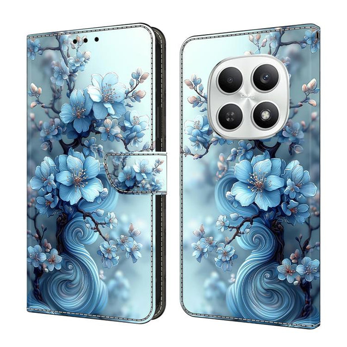 Funda para teléfono de cuero vegano pintado con efecto cristal, For Redmi A7 / A5 4G 171mm / Poco C71, For Redmi A7 Pro 4G / 5G 171mm /Poco C85x 5G, For Redmi Note 15 5G / 4G Global 164mm, For Redmi Note 15 Pro 5G Global 163.6mm                        ...