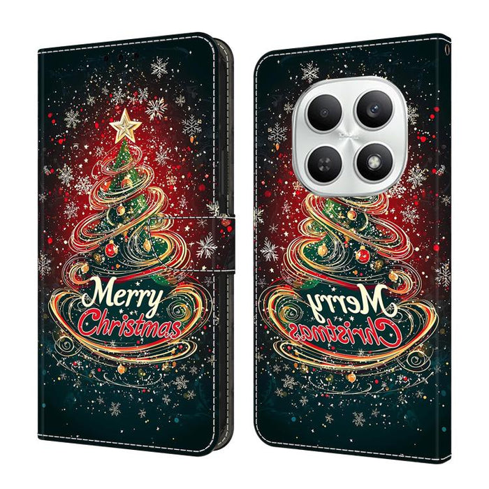 Funda para teléfono de cuero vegano pintado con efecto cristal, For Redmi A7 / A5 4G 171mm / Poco C71, For Redmi A7 Pro 4G / 5G 171mm /Poco C85x 5G, For Redmi Note 15 5G / 4G Global 164mm, For Redmi Note 15 Pro 5G Global 163.6mm                        ...