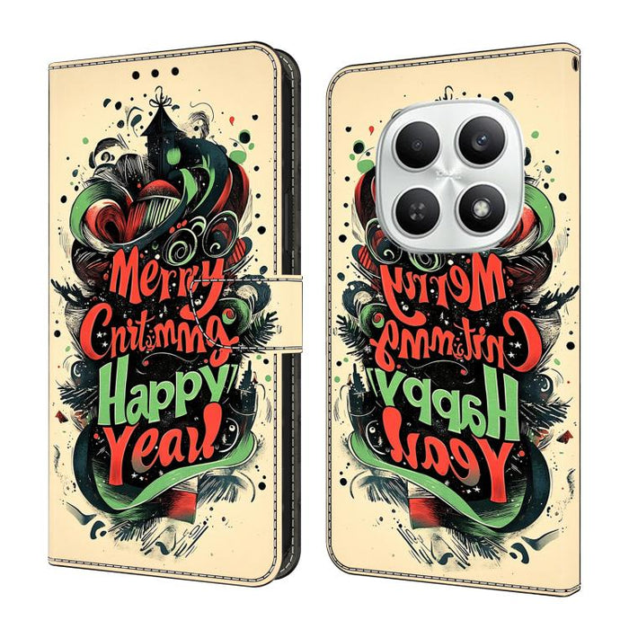 Funda para teléfono de cuero vegano pintado con efecto cristal, For Redmi A7 / A5 4G 171mm / Poco C71, For Redmi A7 Pro 4G / 5G 171mm /Poco C85x 5G, For Redmi Note 15 5G / 4G Global 164mm, For Redmi Note 15 Pro 5G Global 163.6mm                        ...