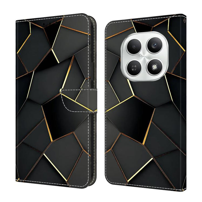 Funda para teléfono de cuero vegano pintado con efecto cristal, For Redmi A7 / A5 4G 171mm / Poco C71, For Redmi A7 Pro 4G / 5G 171mm /Poco C85x 5G, For Redmi Note 15 5G / 4G Global 164mm, For Redmi Note 15 Pro 5G Global 163.6mm                        ...