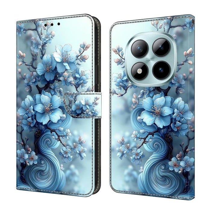 Funda para teléfono de cuero vegano pintado con efecto cristal, For Redmi A7 / A5 4G 171mm / Poco C71, For Redmi A7 Pro 4G / 5G 171mm /Poco C85x 5G, For Redmi Note 15 5G / 4G Global 164mm, For Redmi Note 15 Pro 5G Global 163.6mm                        ...